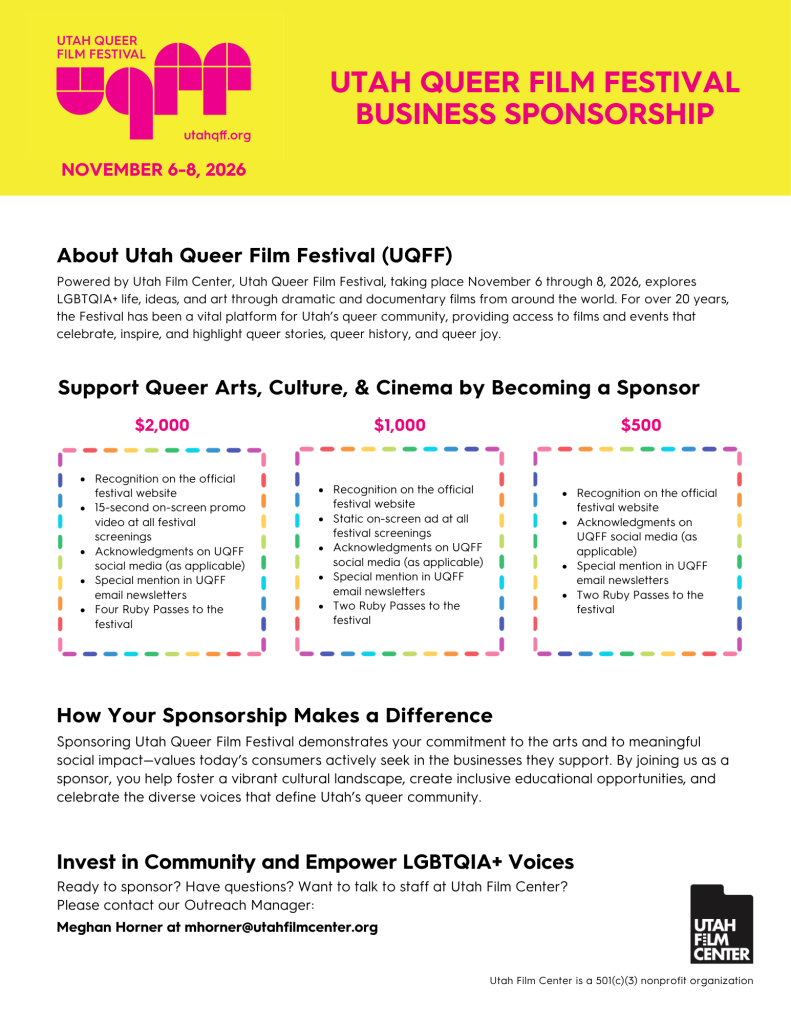 List of Sponsor Opportunities